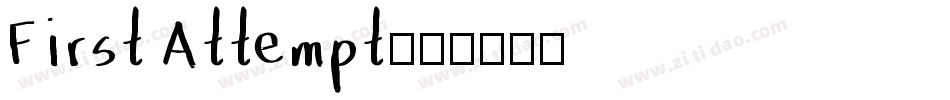 First Attempt字体转换